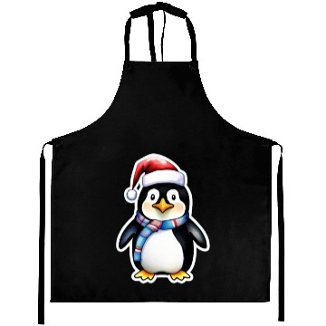 Discover Christmas penguin Aprons