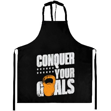 Discover Conquer Your Goals Exercise Gym Lover Aprons
