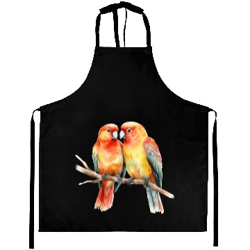 Discover Two Love Birds Aprons
