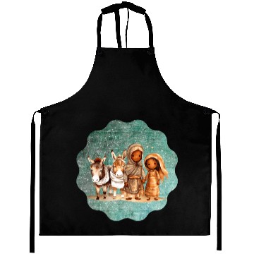 Discover Christmas Nativity Scene Shepherds and Sheep Aprons