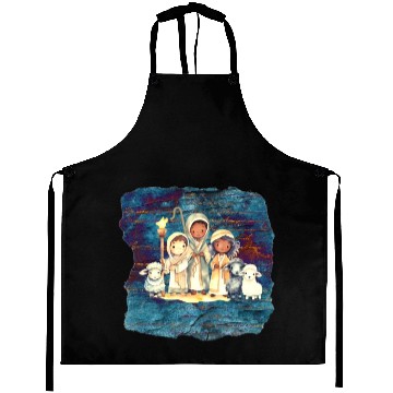 Discover Christmas Nativity Scene Shepherds and Sheep Aprons