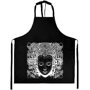 Discover Brain Structures - Surreal Art Aprons