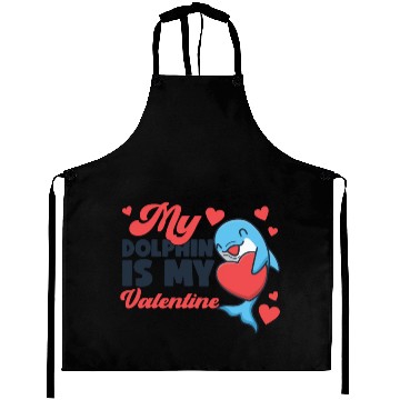 Discover Dolphin Valentines Day My Dolphin Aprons