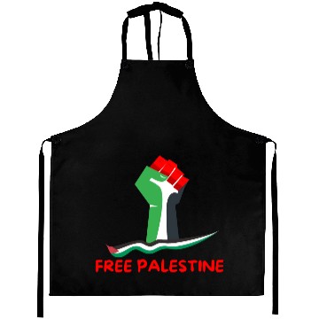 Discover free palestine Aprons