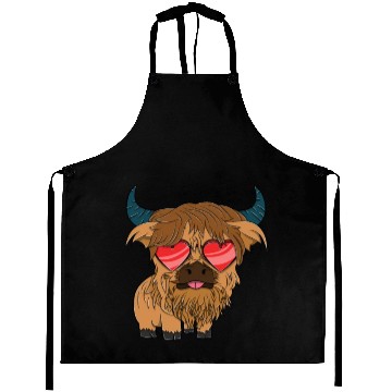 Discover Plain Highland Cow Aprons