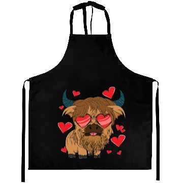 Discover Plain Highland Cow Aprons