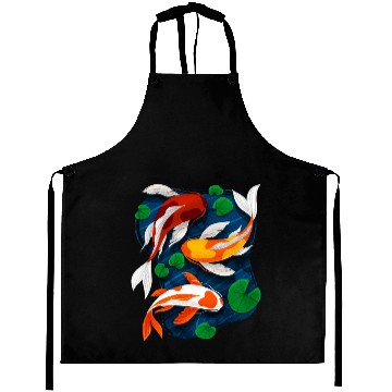Discover Koi Fish Lover Water Pond Animal Pet Asian Aprons