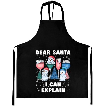 Discover Schneemann Dear Santa I can Explain Funny Aprons