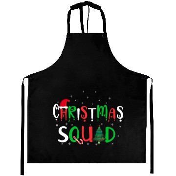 Discover Candy Cane Christmas Squad Santa Claus Winter Aprons