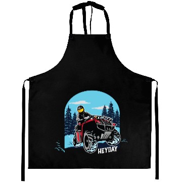 Discover ATV/Quad "Winter Riding" style logo. By "Hey Day" Aprons