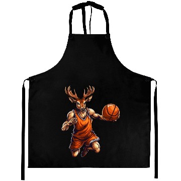 Discover Basketball player deer Aprons