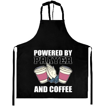 Discover Prayer and Coffee Coffee Lover Gift Aprons