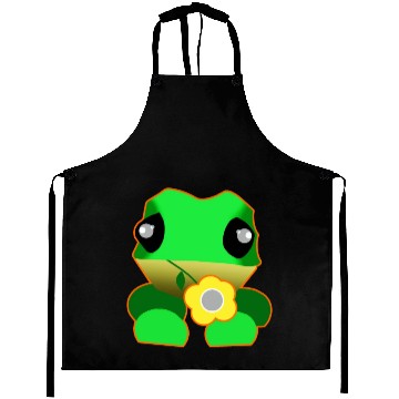 Discover Cute frog with flower Aprons