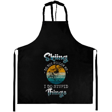 Discover Skiers Mountain Winter Vacation Aprons