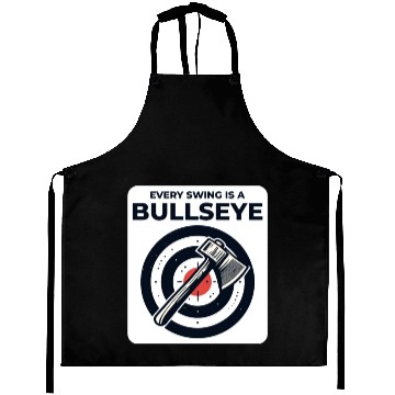 Discover Axe Throwing Axe Thrower Lumberjack Funny Bullseye Aprons