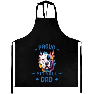 Discover Proud pitbull dad dog lover gift Aprons