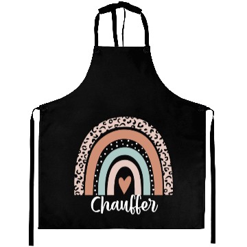 Discover Chauffer Rainbow Leopard Funny Chauffer Aprons