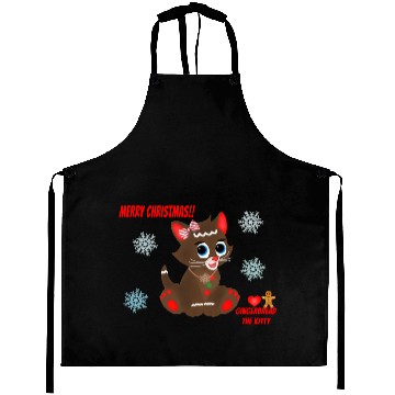 Discover "Gingerbread" the Kitty (Snowflake Snuggliezz) Aprons