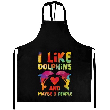 Discover Dolphin Watercolor I Like Dolphins Aprons