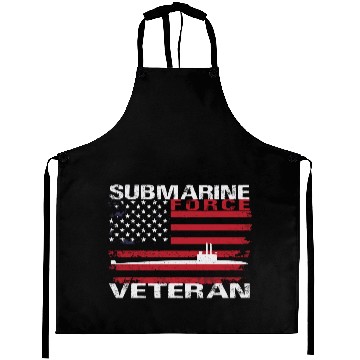 Discover Submarine Force Veteran Usa Flag White Stars Aprons