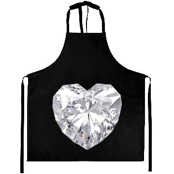 Discover Diamond Heart Gem Jewelry Aprons