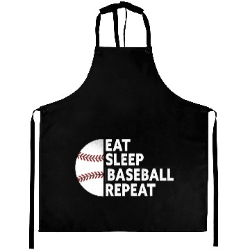 Discover Eat Sleep Baseball Repeat funny baseball Aprons