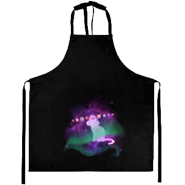 Discover Music Space Cat Aprons