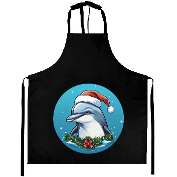 Discover Dolphin Christmas Aprons