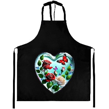 Discover roses and butterflies Aprons