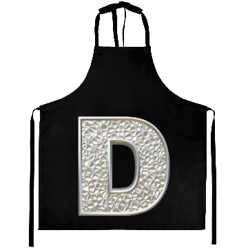 Discover D, letter, letter D, initial, initial D, monogram, Aprons