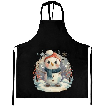 Discover Christmas Golf Snowman Santa Hat Gift design Aprons