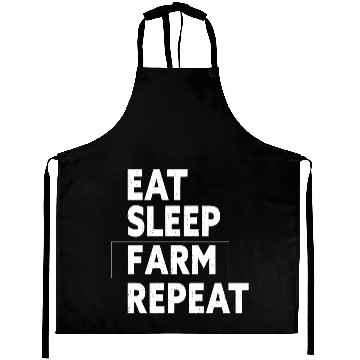 Discover Eat Sleep Farm Repeat - Funny Farmer Farming Gift Aprons