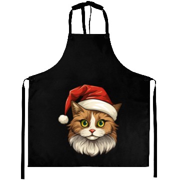 Discover Cat Christmas Aprons