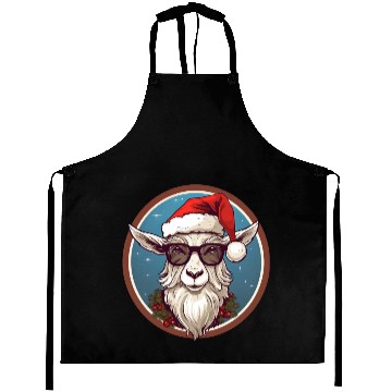 Discover Goat Christmas Aprons