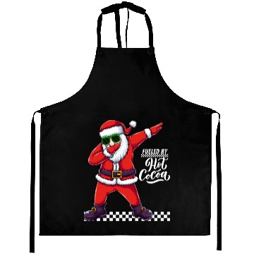 Discover Fueled by Hot Cocoa, dabbing Santa Aprons
