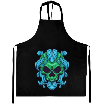 Discover Green skull Aprons