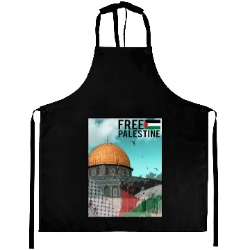 Discover free palestine Aprons