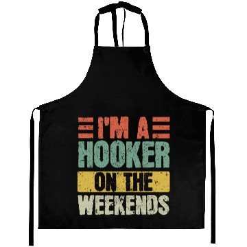 Discover Fishing Lover I'm a Hooker on the Weekend Aprons