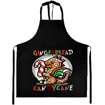 Discover Gingerbread & Candy Cane - A Gingerbread Dragon Aprons
