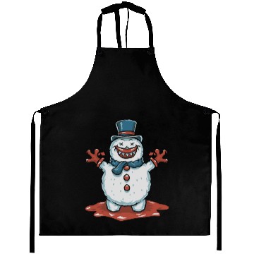 Discover frosty snowman creepy Aprons