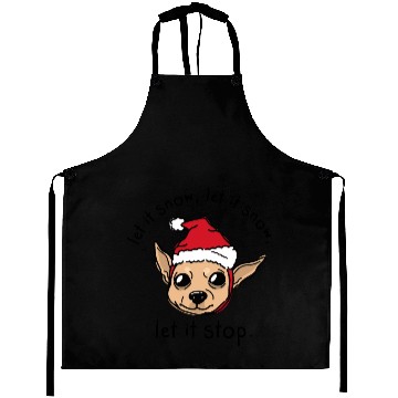 Discover Festive Chihuahua with Santa Hat Aprons