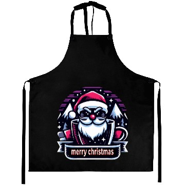Discover Christmas Is Coming: Santa's Candy Cane Throne Ext Aprons