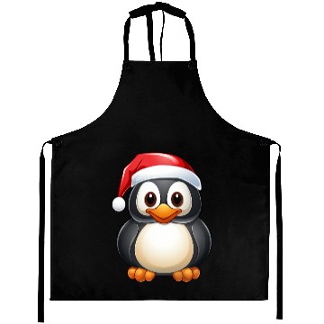 Discover Penguins Christmas Aprons