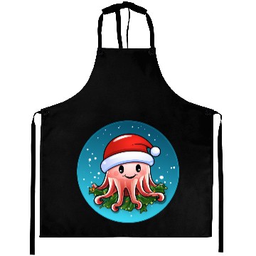 Discover Jellyfish Christmas Aprons