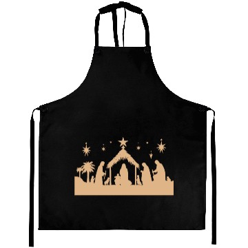 Discover Nativity Scene with Mary Joseph Baby Jesus Aprons