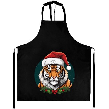 Discover Tiger Christmas Aprons