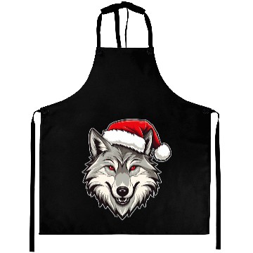 Discover Wolf Christmas Aprons
