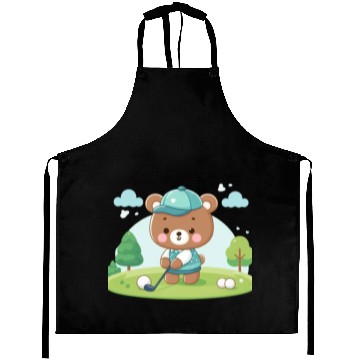Discover Golfing bears Aprons