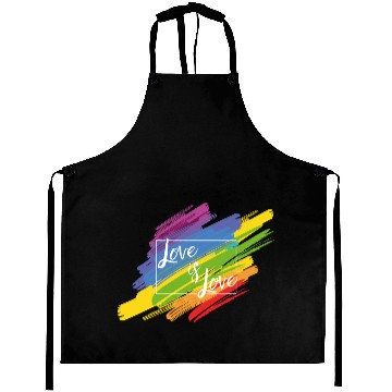 Discover Love Is Love Aprons