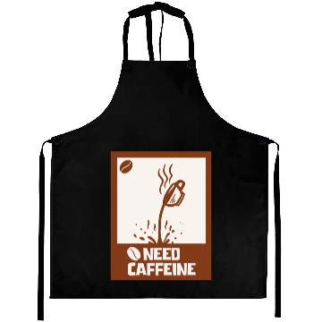 Discover Caffeine Needed Coffee Lover Aprons